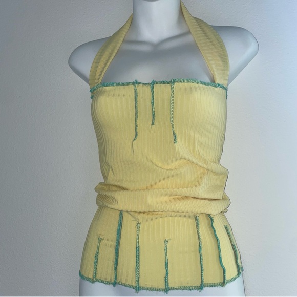 Yellow Ribbed Top - Picture 2 of 5